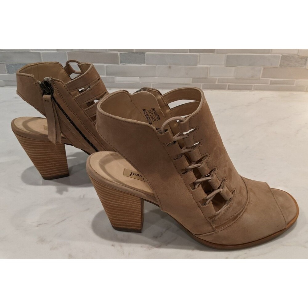 PAUL GREEN Sabrina Nubuck Suede Leather Beige Sandal Slingback US Size 7 - Picture 11 of 13